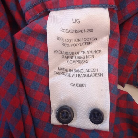 Denver Hayes Classic Fit Men's Red & Blue Checkered Casual Shirt - Picture 6 of 11